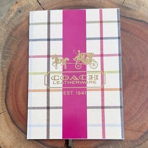 Coach Tattersall Print Notebook.